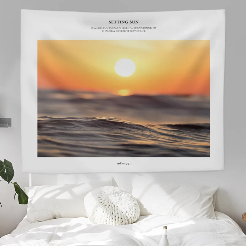 

Новое поступление, тканевый фон в скандинавском стиле, настенное украшение для спальни, прикроватного столика, татами, настенное одеяло