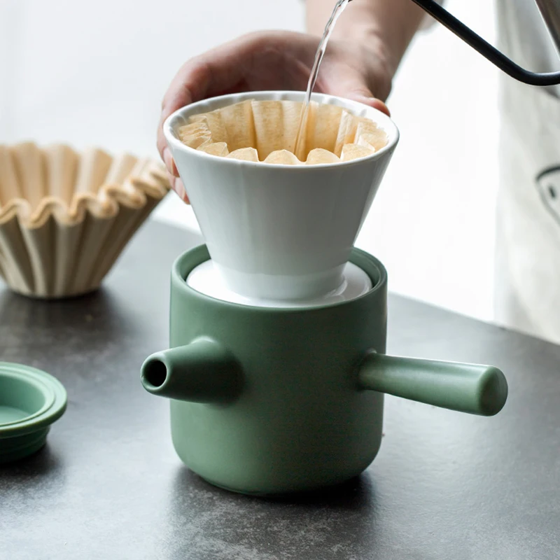 Ручной фильтр для кофейника керамический набор стаканов кофейного фильтра