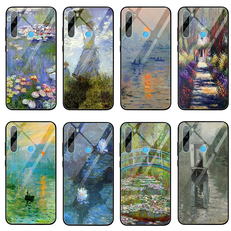 Чехол из закаленного стекла с узором Клода монета импрессионизма для Xiaomi Redmi Note 4