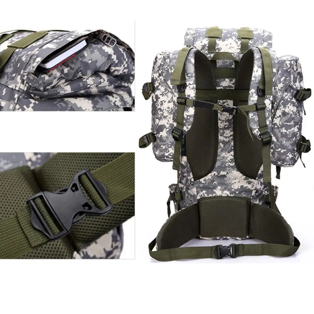 80L Камуфляжный Водонепроницаемый Рюкзак съемная настенная сумка для наружного