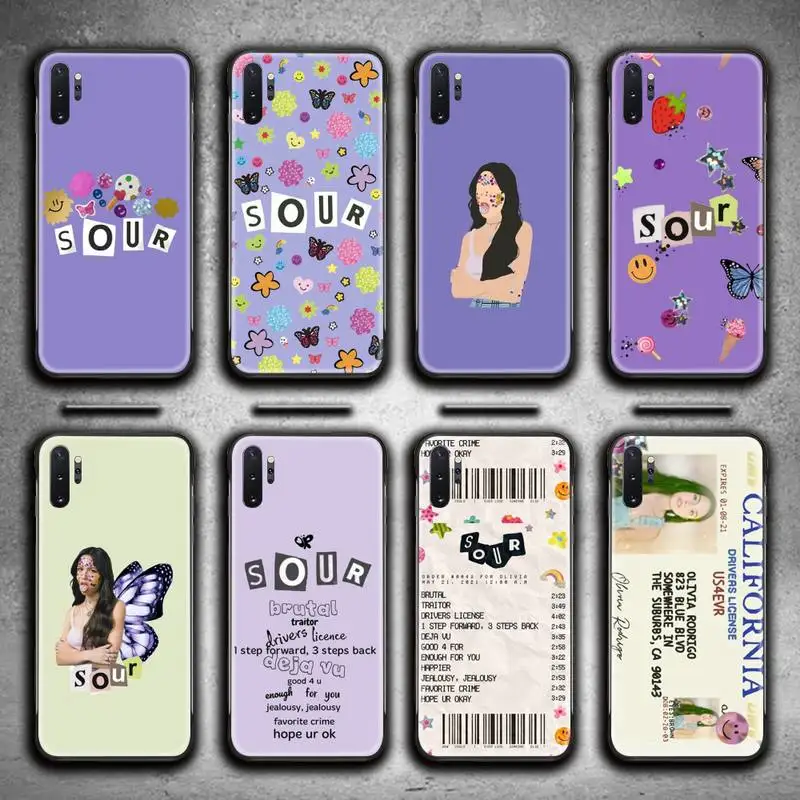 

Fashion Olivia Rodrigo SOUR Phone Case For Samsung Galaxy Note20 ultra 7 8 9 10 Plus lite M51 M21 M31S J8 2018 Prime