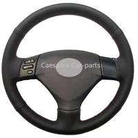 black leather diy car steering wheel cover for lexus rx330 rx400h rx400 2004 05