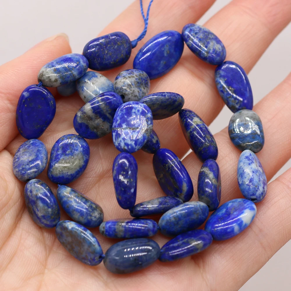 

Бусины из натурального камня с лазуритом, 10-12 мм