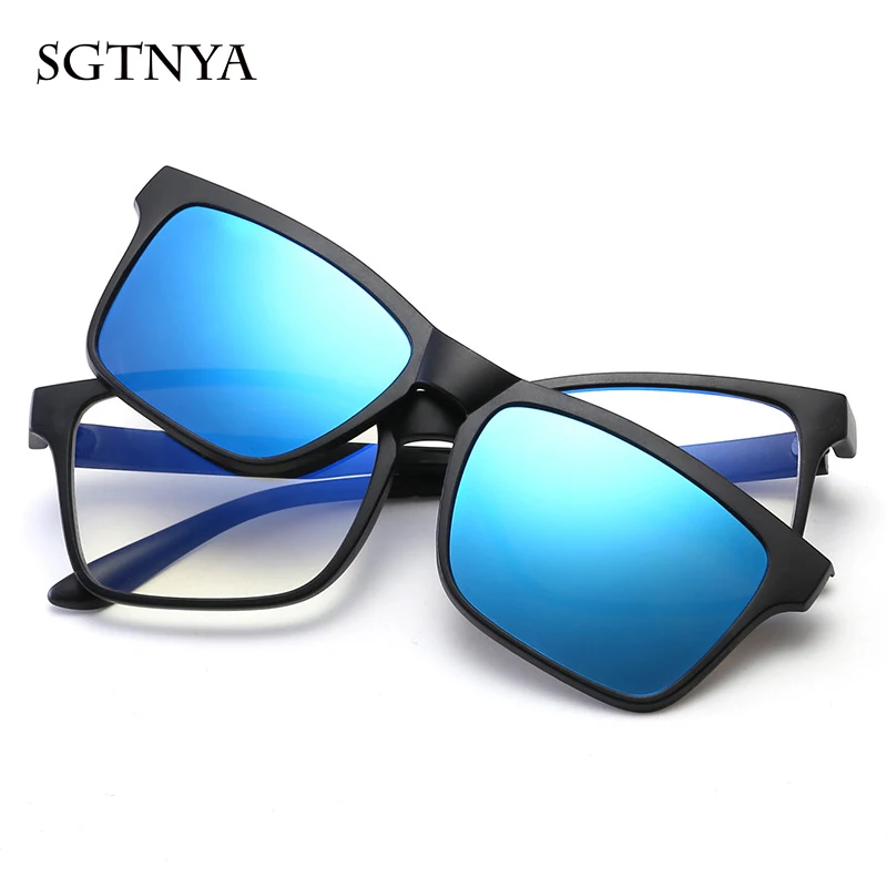 Очки солнцезащитные квадратные для мужчин и женщин модные поляризационные