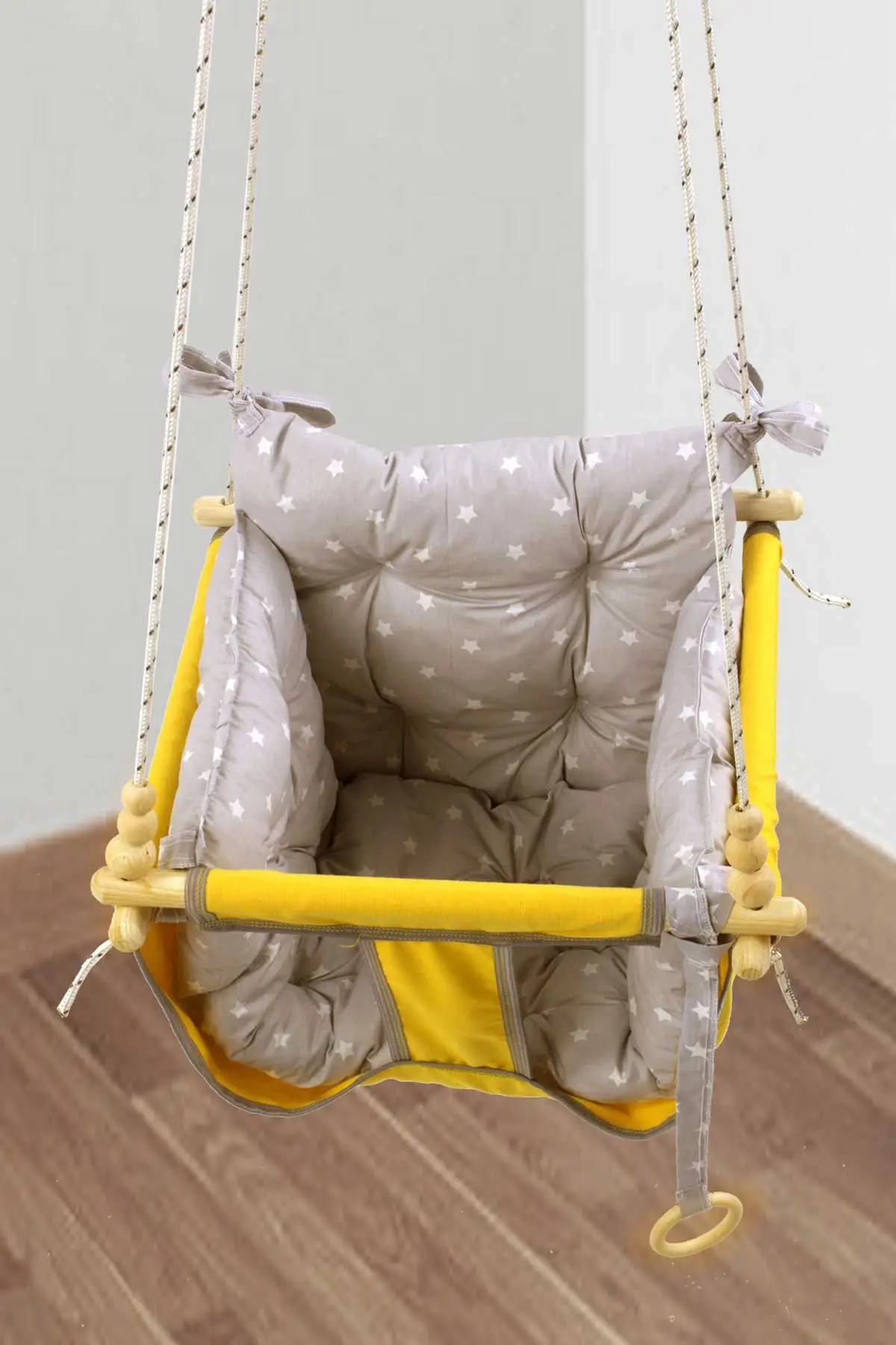 Желтые Детские забавные качели для малышей детский гамак Подвесные Игрушки