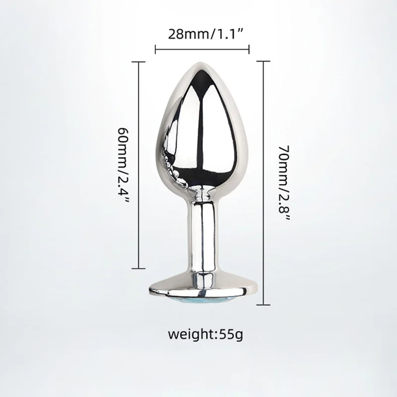 Anal Plug Heart Stainless Steel Crystal Butt Stimulator Sex Toys Prostate Massager Dildo сексигрушки sex shop 18 плюс | Красота