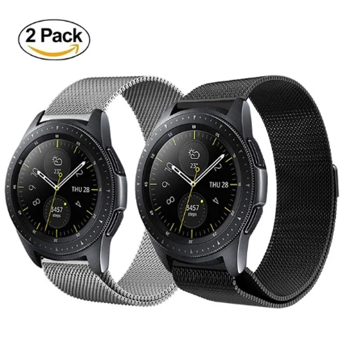 1 Ремешок для часов huawei gt для samsung galaxy watch band 46 мм active S3 Frontier/классический ремешок для часов металлический браслет+ пленка+ инструмент - Цвет ремешка: 1