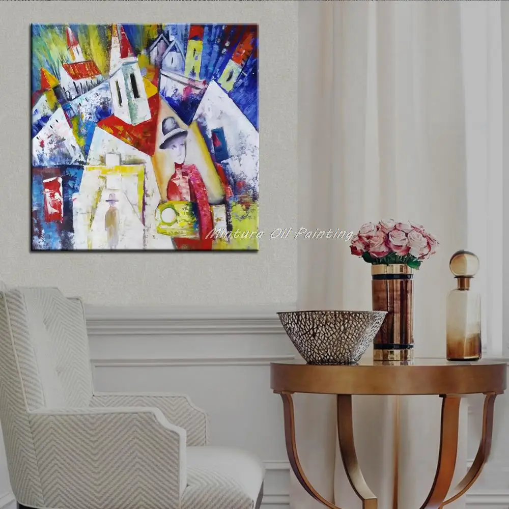 Mintura ручная роспись красочный мир масляная живопись на холсте Современный