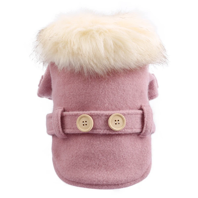 Зимнее пальто для собак теплая флисовая куртка из искусственного меха Одежда XS S M
