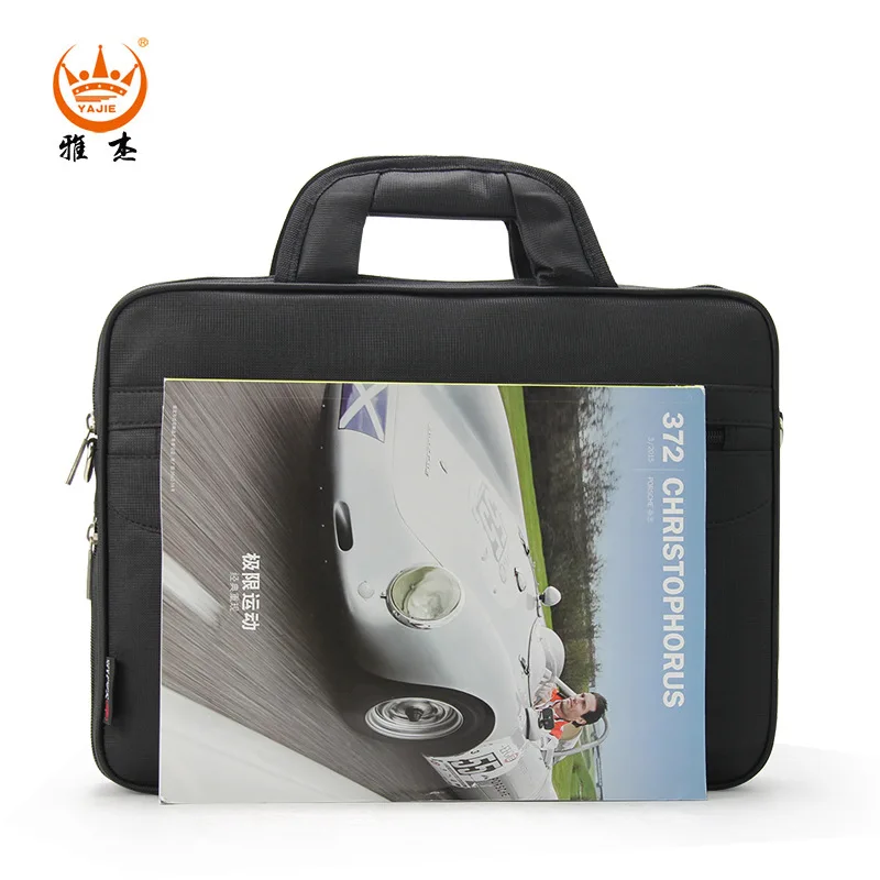 

Men's Custom Waterproof Large-Capacity Briefcase Wear-Resistant Business Casual File Bag 14-Inch Single Shoulder