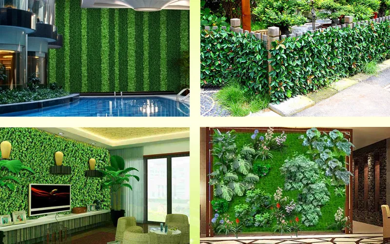 

12 Pieces 20" X 20" Outdoor Plastic Garden Grass Fence Sythenic Artificial Shurbs Garden Ornaments Artificial Boxwood Hedges Pan