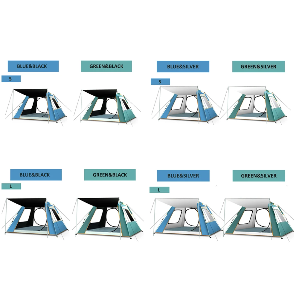 Водонепроницаемая автоматическая выдвижная палатка для кемпинга портативная