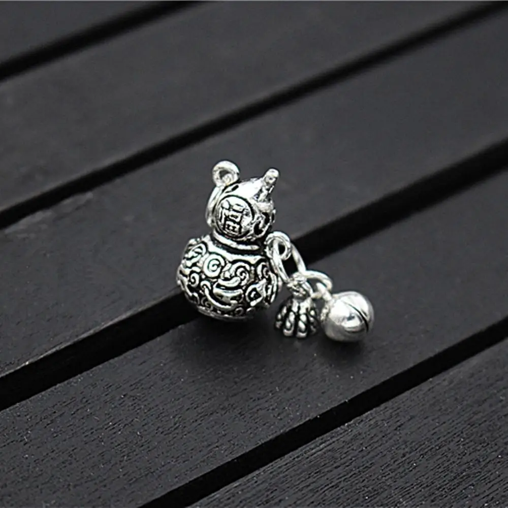 1 шт. Стерлинговое Серебро S925 кулон для женщин Luck Gourd Calabash DIY Bead 11.3x17мм | Украшения и