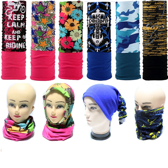 Зимняя уличная Флисовая теплая маска на шею и половину лица для езды велосипеде