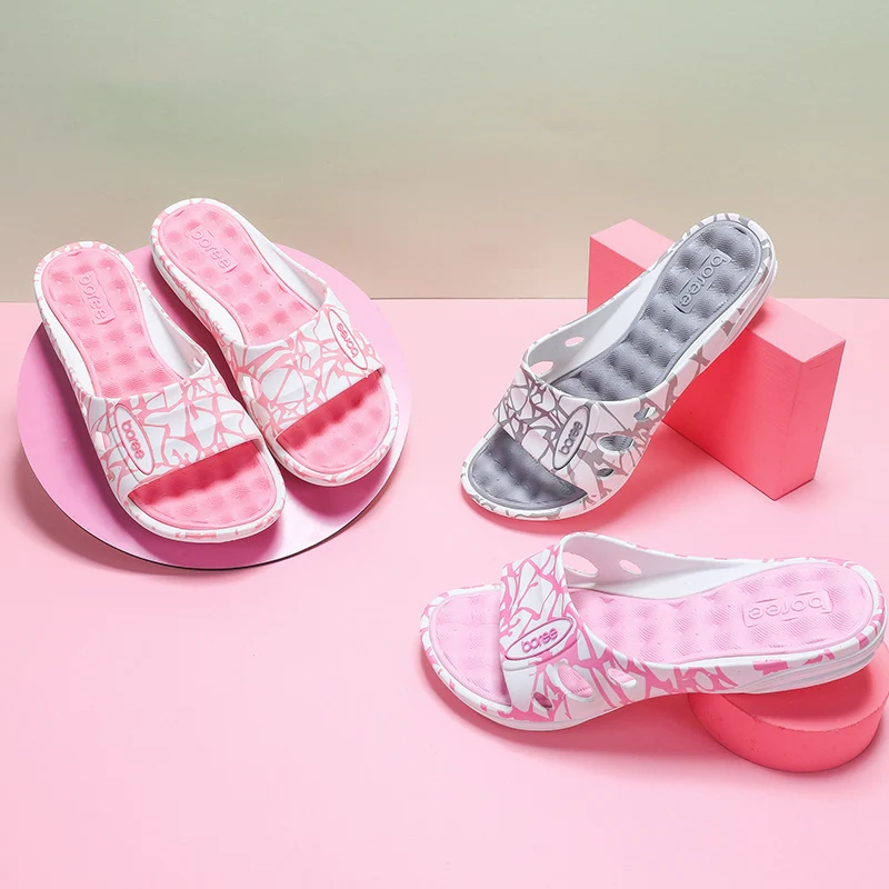 Сланцы BOREE женские домашние удобные мягкие тапочки Нескользящие Эва плоская