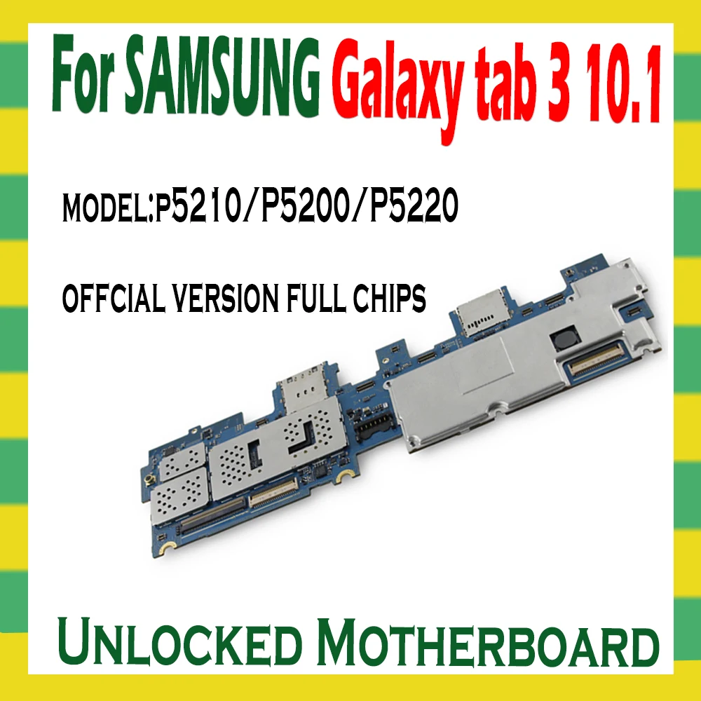 Оригинальная материнская плата для Samsung Galaxy Tab 3 10 1 P5210 P5200 разблокированная