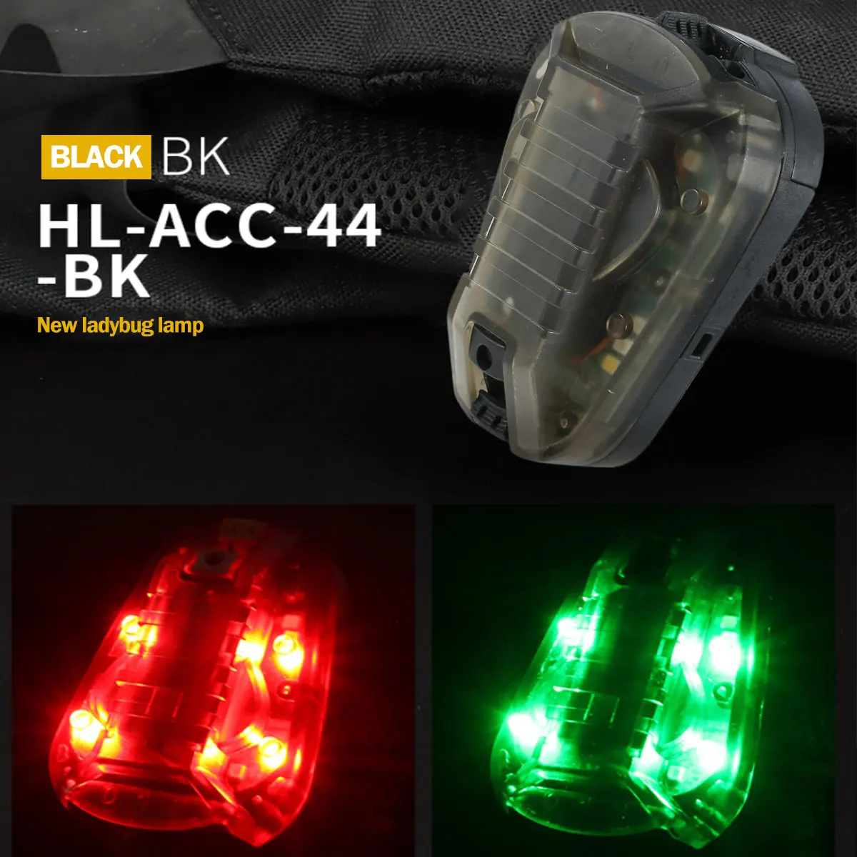 

Multipurpose Helmets Strobe Light Waterproof Ladybird Lamp Tactics Survival Safety Flash Signal Light For Camping Outdoor Tool