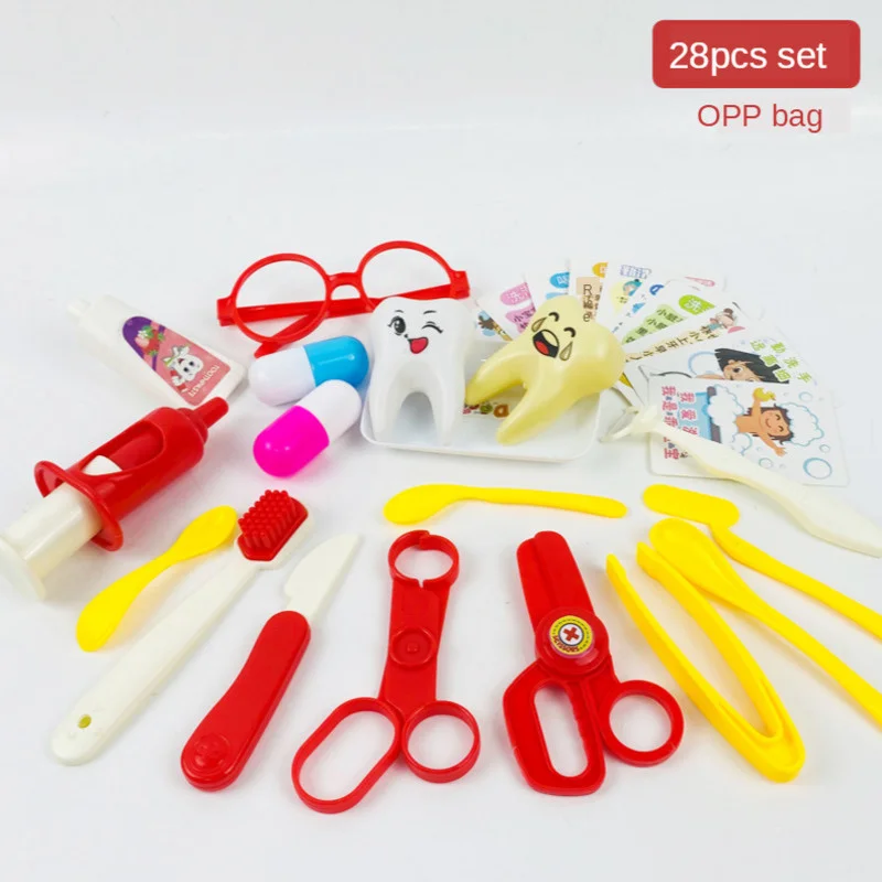 

Girls Doctor Toy Role-Playing Games Simulation Medical Accessorie Dentist Nurse Kit Medicine Box for Children Gifts