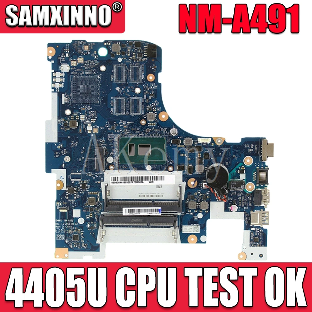 

SAMXINNO Бесплатная доставка Для For Lenovo ideapad 300-17ISK BMWD1 NM-A491 материнская плата для ноутбука SR2EX 4405U CPU