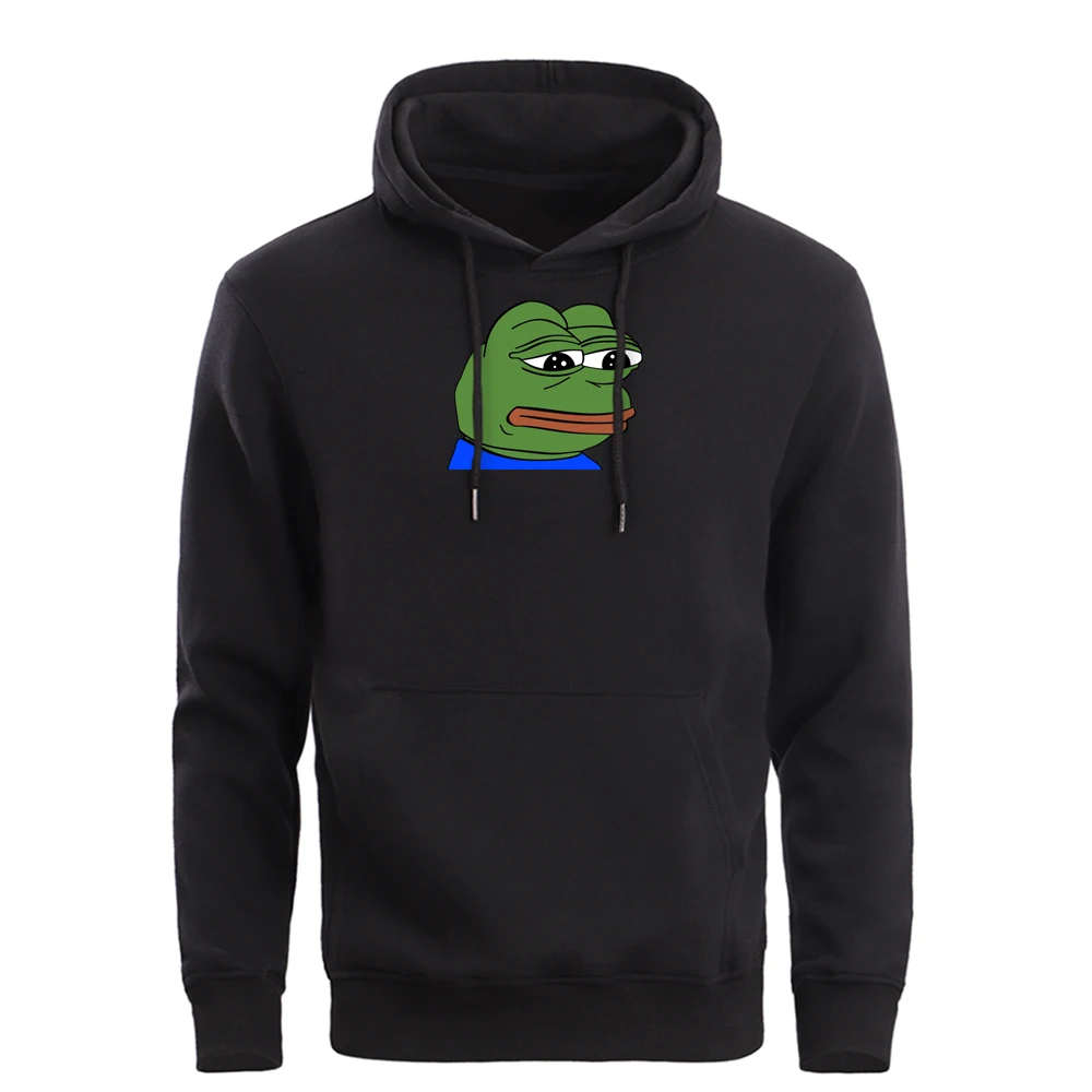 Sad толстовки с лягушкой мужские новинка 2019 зимние на ощупь плохой человек принтом