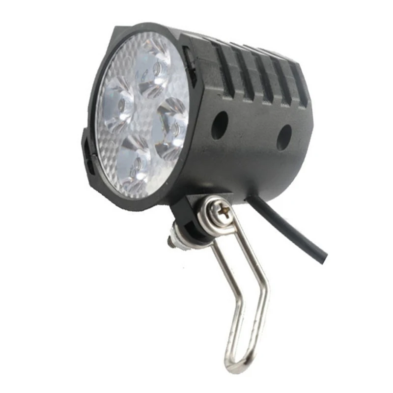 

Electric Bicycle 12W Bright Headlights LED Spotlight Built-In Horn Front Light