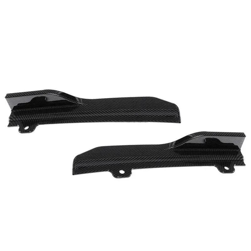 Автомобильный задний бампер юбка спойлер крыло губ углеродное волокно черная