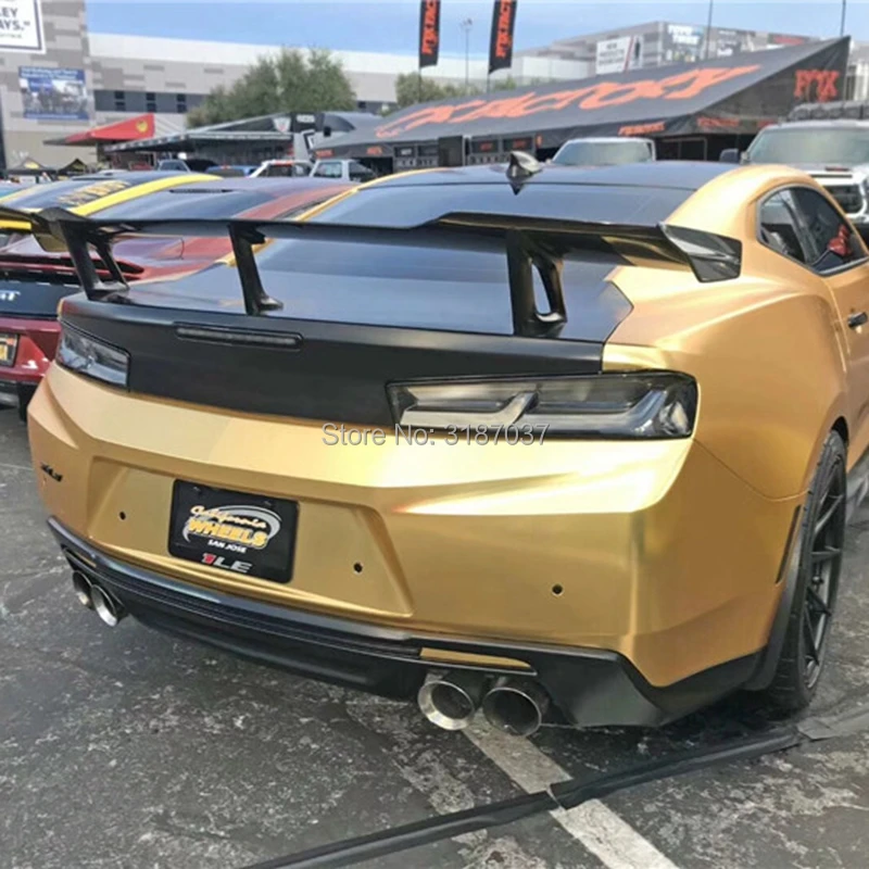 Для 2016 2017 2018 2019 Chevrolet Camaro ZL1 1LE стиль углеродное волокно задний спойлер на крыло