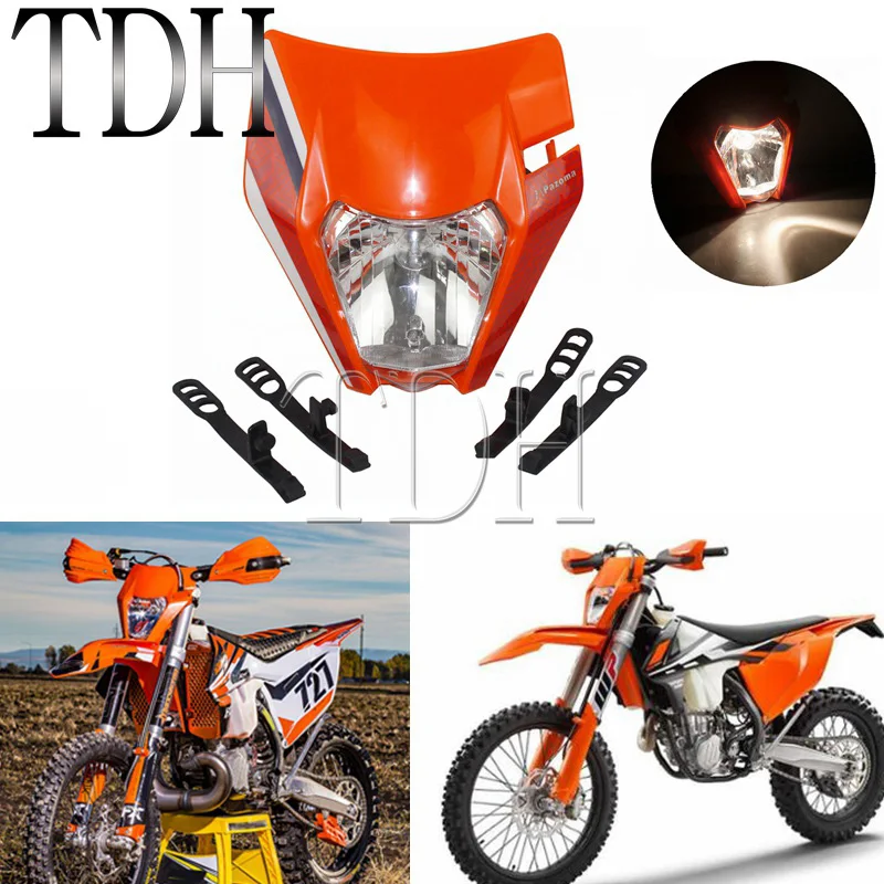 Оранжевый Универсальный наклейка на фары маска фару для 2016 2017 2018 XC SX EXC XCF SXF SMR