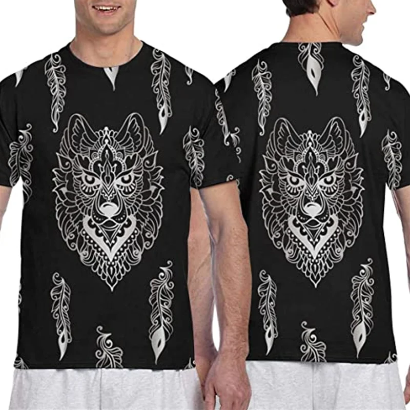 

Mens Unique 3D Double-Sided Stylish T Shirt retro t shirt harajuku