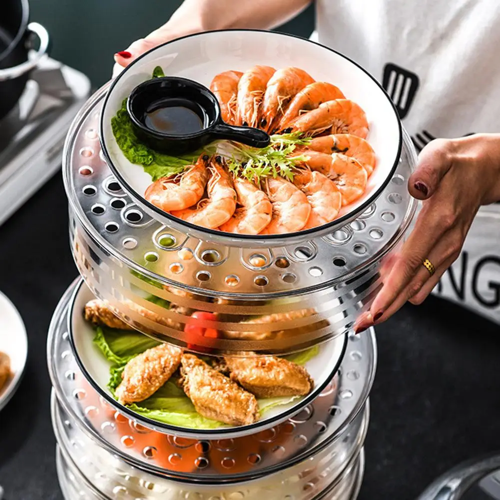 Многослойный резервуар для хранения чая Штабелируемый Коробка еды перекуса