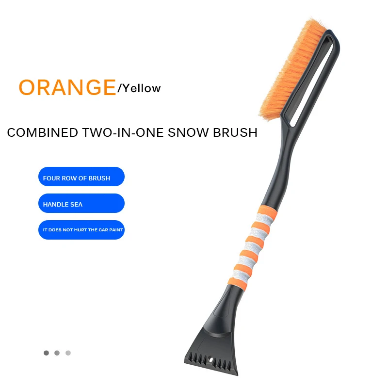 Скребок для льда 2-в-1 щетка снега автомобиля ручка очистки автомобильного окна