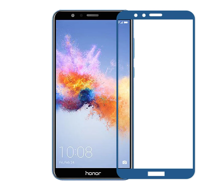 Синий Honor 7X Thouport стекло для huawei Honor 7X защита экрана полная защитная пленка для huawei BND-L21 bnd-l22 L24 закаленное стекло - Цвет: Синий
