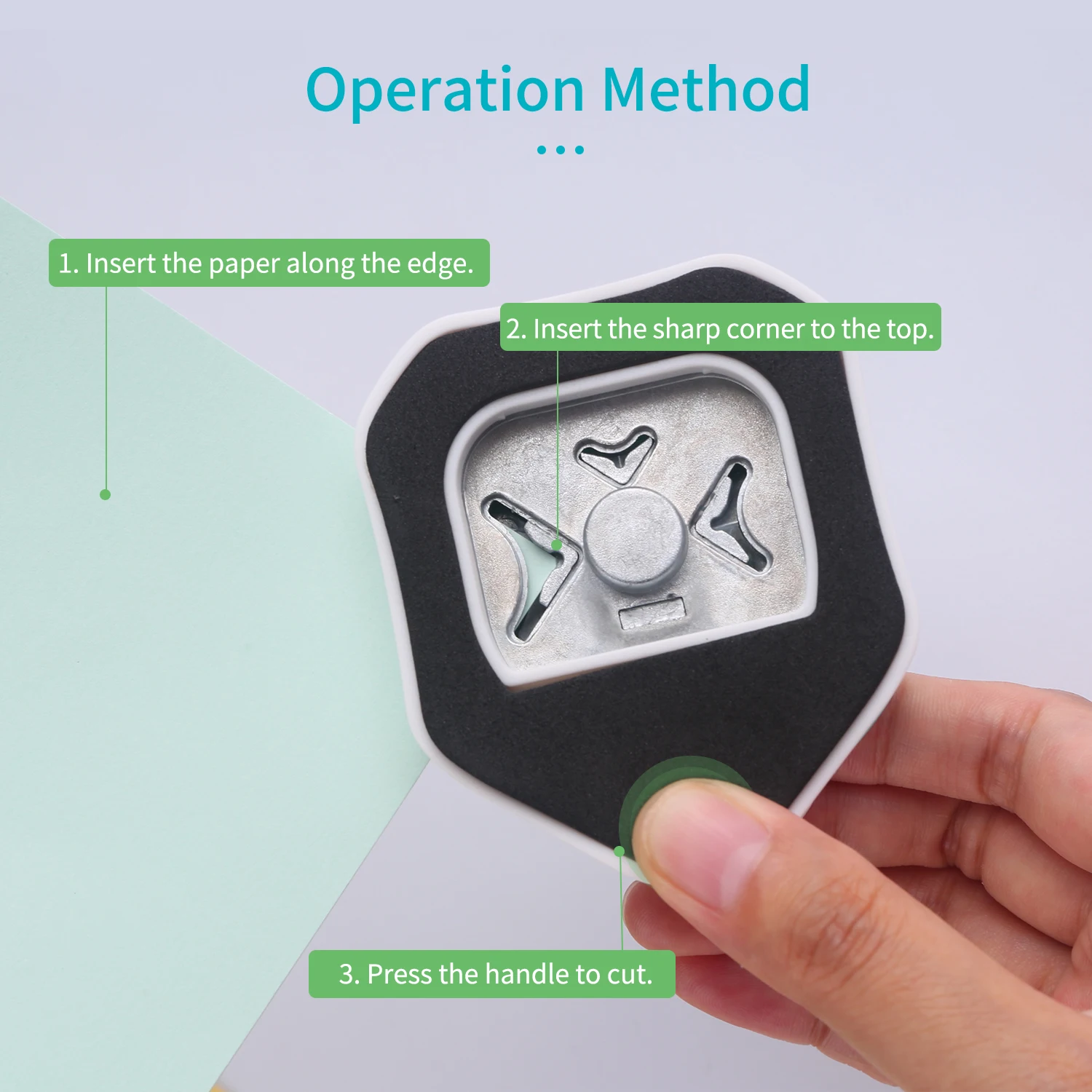 3 в 1 Мини угловой триммер Угловой Инструмент ударный Дырокол R4/R7/R10 мм Круглый для