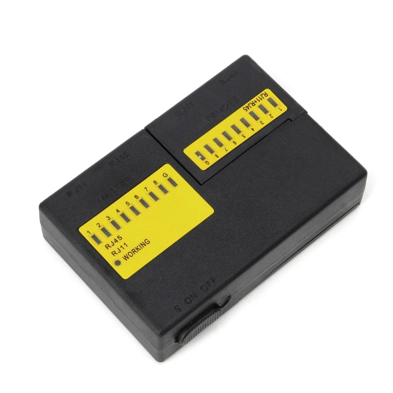 

Professional Super Mini Network LAN Cable Wire Cat5 RJ11 RJ45 Tester New