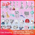 Бусины-шармы из серебра 2021 пробы для браслета Pandora