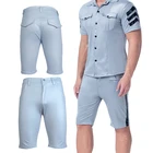 Фетиш гей латексные штаны из ПВХ эротическое мужское нижнее белье из искусственной кожи порно танцевальные шорты для БДСМ бондажа для геев