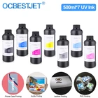 Светодиодные УФ-чернила 7x500 мл для Epson 1390 1400 R280 R290 R330 L800 L805 L1800 XP600 TX800 для DX4 DX5 DX6 DX7 печатающая головка УФ-принтера