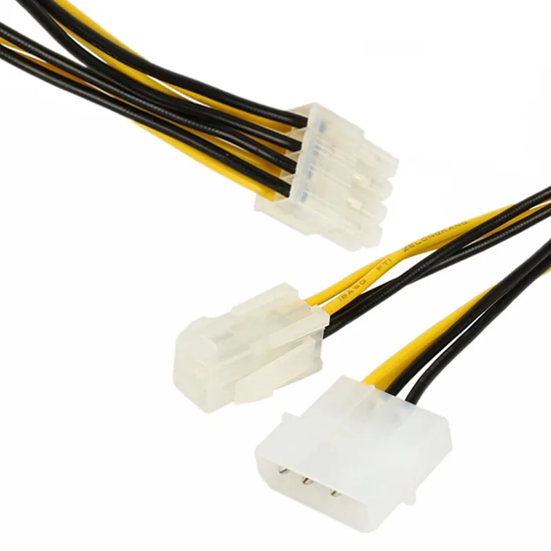 Кабель-переходник Frist link 6-дюймовый ATX 12 В P4 4-контактный с Molex LP4 на EPS 8-контактный