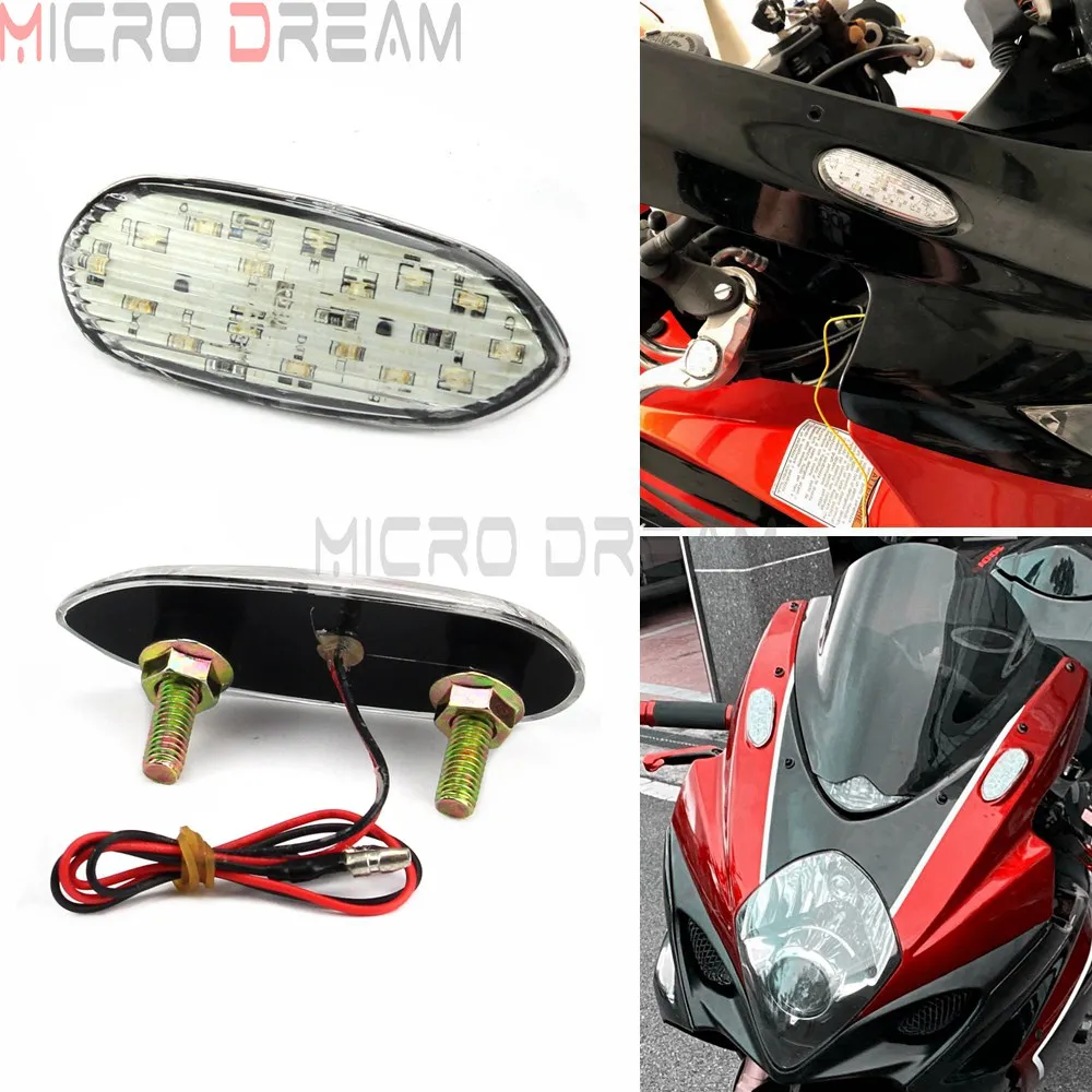 Для Suzuki GSXR600 GSXR750 GSXR1000 2006-2016 гонки смываемый светодиодный указатель поворота