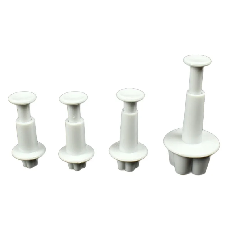 4Pcs/set Plum Blossom Fondant Cake Decorating Sugar Craft Plunger Cutter Flower Mold DIY Tools Home Kitchen BakeTools | Дом и сад
