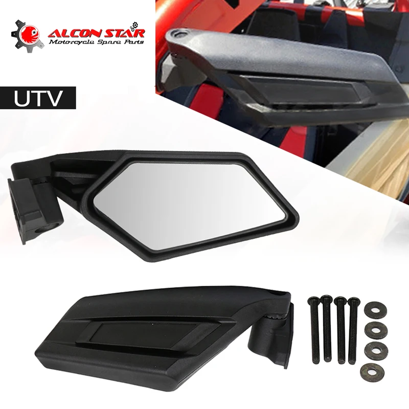 

Alconstar- Motorcycle Rear View Mirrors Racing Motorcycle UTV Side Mirrors for Can-Am Maverick X3 Max R Motor Mirror Accessories