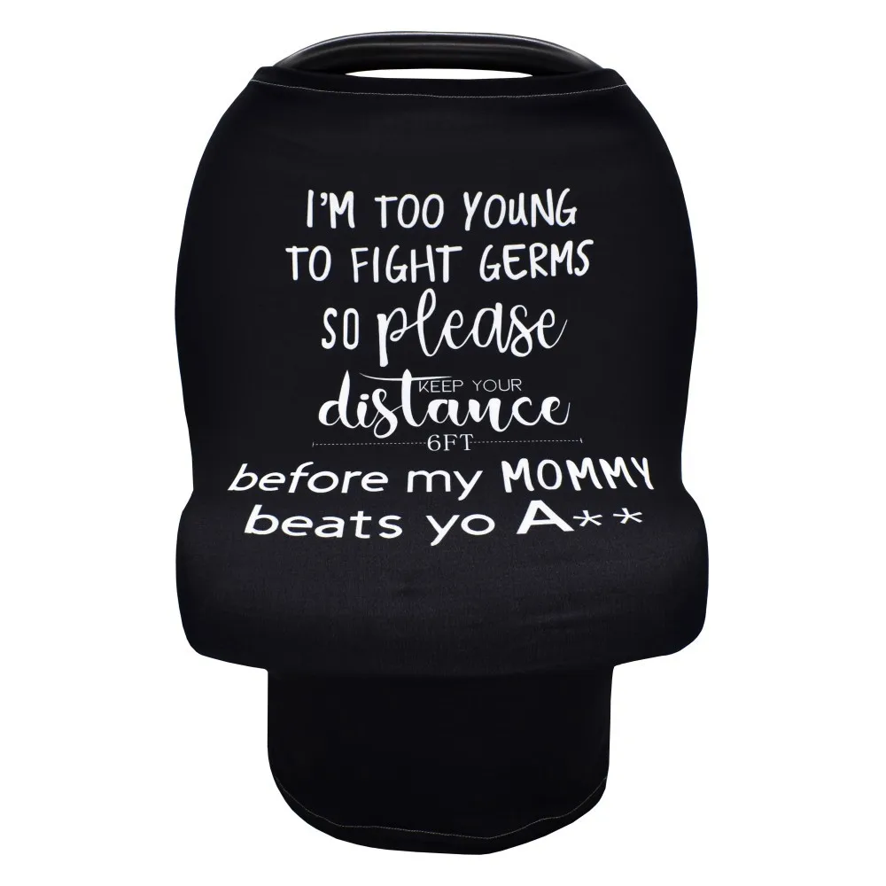 

Multi-Use Breastfeeding Cover Comfort Case for Nursing Mothers Universal Carseat Canopy Feeding Apron with Keep Distance Sign