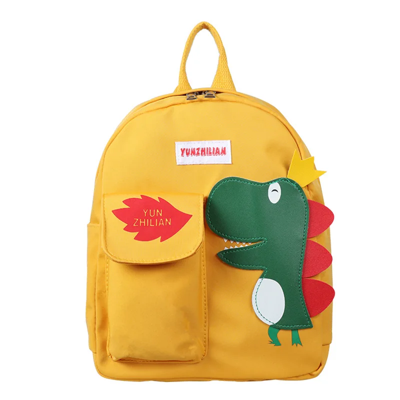 

Children's Backpack Cartoon Cute Dinosaur Bags Nylon Shoulders Bag Kindergarten Day Care Center Schoolbag Boys Girls Accessories