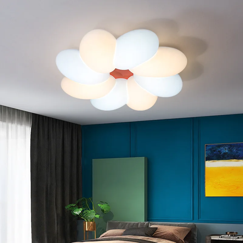 

Потолочная лампа в скандинавском стиле для спальни, светодиодная лампа для кабинета с мультяшным рисунком облаков, креативная индивидуаль...