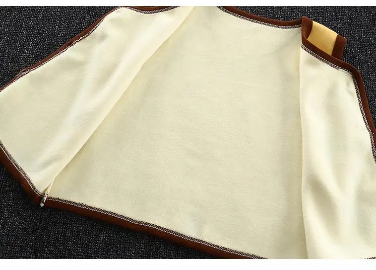 Осенний бархатный жилет для мальчиков и девочек Корейская одежда с героями