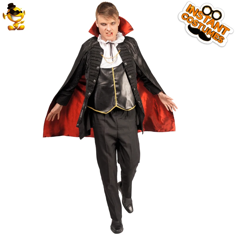 Мужские Роскошные костюмы вампира на Хэллоуин для взрослых ролевые игры