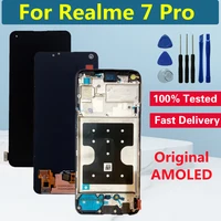 6 4 amoled original for realme 7 pro lcd display screen replacement touch panel digitizer for oppo realme 7pro rmx2170 display