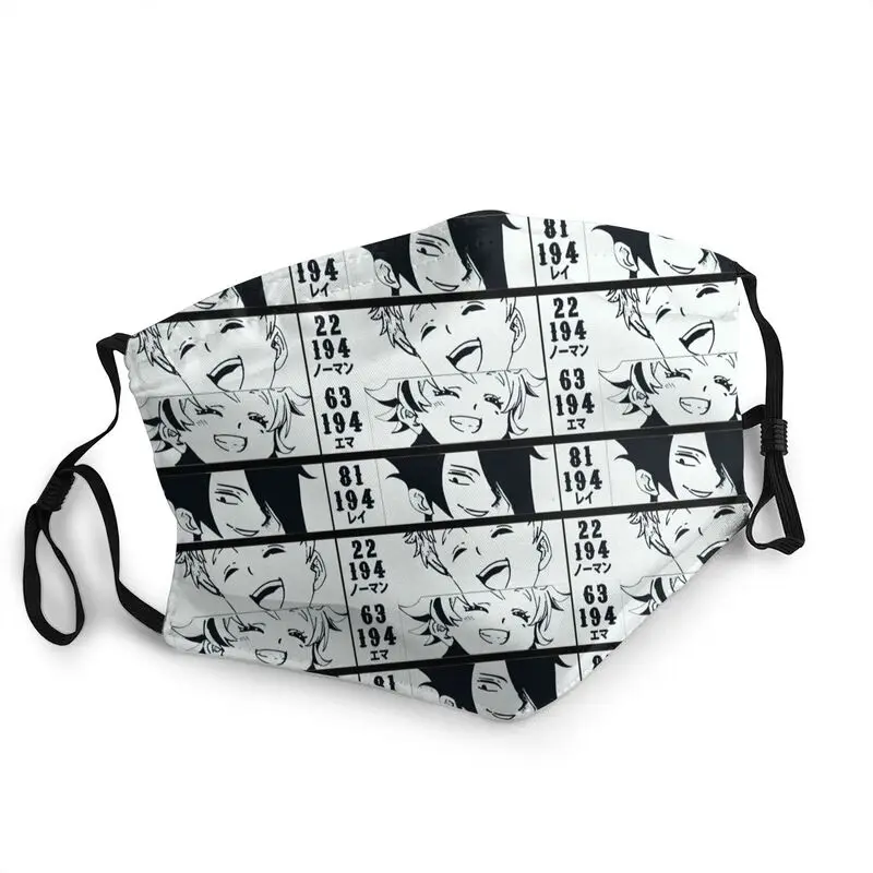 

Manga The Promised Neverland Anime Face Mask Anti Haze Yakusoku No Neverland Mask Protection Respirator Reusable Mouth Muffle
