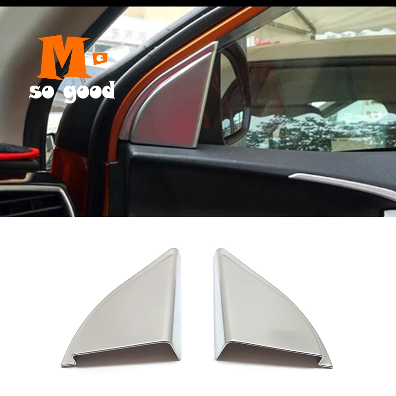 

For MG GS 2015 20162017 ABS Matte Car interior A-pillar Speaker horn ring Cover Trim accessories styling sticker Decoration 2pcs