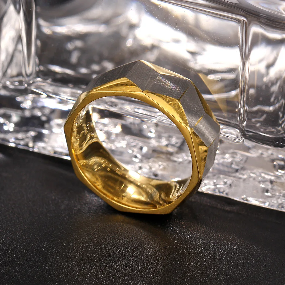 Новинка кольцо из нержавеющей стали золотого и серебряного цвета без выцветания